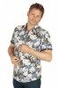 Baïsap - Camisa lotus - Camisa floral azul - #3612