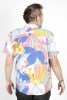 Baïsap - Chemise manche courte colorée - Naïve - Chemise feuilles multicolores pour homme - #3189
