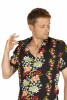 Baïsap - Schwarzes Hawaii Hemd - Russisch - Bunte Herrenhemden Kurzarm aus Viskose - #3533
