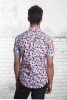 Baïsap - Hemden mit aufdruck, kurzarm - 3D - Bunte hemden - slim fit - #1300
