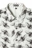 Baïsap - Beetle print shirt, short sleeve - Insect shirt for men, slim fit - #2928