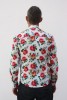 Baïsap - Roses button up shirt for men - Roses print on white light cotton cambric - #1713