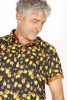 Baïsap - Zitrone Hemd Kurzarm - Hemd mit Früchten Muster - #3563