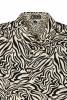 Baïsap - Mens zebra print shirt - Beige and black pattern - #3040