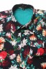 Baïsap - Bunte Hemden - Frangipani - Aubergine Hemd mit Aufdruck - #2346
