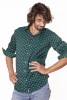 Baïsap - Camisa japonesa hombre - Escama - Camisa masculina estampada geométrica - #2909