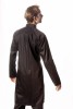 Baïsap - Chemise longue noire - Tunique homme col mao en popeline de coton - #2565