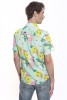 Baïsap - Dragonfly shirt short sleeve - Green floral shirt for men - #2414