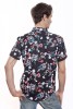 Baïsap - Camisa hawaiana negra - Forrajeando - Camisa negra con flores y mariposas - #2409
