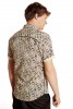 Baïsap - Camisa con plumas manga corta - Camisa estampada animal masculina - #2711