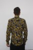 Baïsap - Cherry blossom shirt - Golden Blossom - Yellow floral shirt for men, light cotton - #1675
