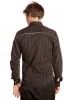 Baïsap - Camisa geométrica - Panal - Camisa negra estampada hombre - #2641