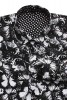 Baïsap - Butterfly shirts for men - Black and white butterfly printed cotton poplin - #1857