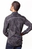 Baïsap - Banana leaf shirt - Gray - Black and gray shirt - #2877