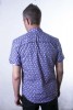 Baïsap - Floral short sleeve shirt - Graphic - Poplin dress shirt, slim fit - #1571