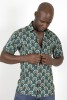 Baïsap - Floral half sleeve shirt - Retro - Vintage floral shirt for men - #3133