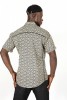 Baïsap - Hexagon shirt short sleeve - Bulgomme - Psychadelic geometric print shirt - #3099