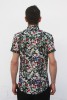 Baïsap - Printed short sleeve shirts - Light Triangles - Graphic button up shirts, light cotton - #1654
