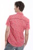 Baïsap - Red short sleeve shirt - Swimmer - Printed button up shirts for men - #2431
