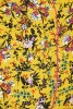 Baïsap - Mustard floral shirt - Sakura - Japanese print shirt short sleeved - #3210