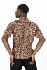 Baïsap - Leopard half shirt - Animal print shirt for men - #3125
