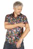 Baïsap - Camisa liberty hombre - Flores Silvestres - Camisa manga corta slim fit para hombres - #3589