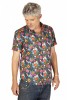 Baïsap - Camisa liberty hombre - Flores Silvestres - Camisa manga corta slim fit para hombres - #3590