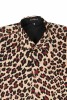 Baïsap - Leopard half shirt - Animal print shirt for men - #3126