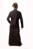Baïsap - Soutane chemise noire - Chemise longue noire col mao - #2627