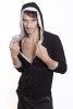Baïsap - Silver hoodie for men - Black and silver hoodie with zip - #2163