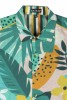 Baïsap - Green hawaiian shirt -Tropicool - Green short sleeve button down - #3143