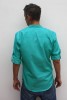Baïsap - Kurta hombre azul - Sagar - Camisa cuello mao hombre - #1182