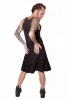 Baïsap - Mens pleated skirt - Kilt - Mens short skirt, black cotton - #2829