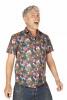 Baïsap - Camisa liberty hombre - Flores Silvestres - Camisa manga corta slim fit para hombres - #3585