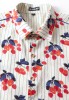 Baïsap - Cherry short sleeve shirt - Tricolor shirt for men - #2536