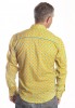 Baïsap - Flower shirt men - Narcissus - Light cotton shirt, slim fit - #2157