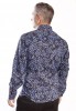 Baïsap - Blue floral dress shirt - Forget-Me-Not - Light cotton shirt, tailored fit - #2376