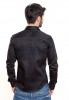 Baïsap - Black dress shirt - Snake - Fitted dress shirts, thick cotton - #1881