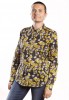 Baïsap - Yellow floral blouse - Black printed blouse for women - #2461