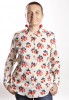 Baïsap - Cherry print blouse - Blue and red blouse - #2464