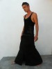 Baïsap - Faldas para hombres - Falda gótica, negra, larga - #525