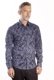 Baïsap - Blue floral dress shirt - Forget-Me-Not 