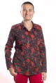 Baïsap - Chemise femme rouge et noir