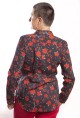 Baïsap - Chemise femme rouge et noir