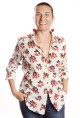 Baïsap - Rot blaue Bluse - Kirsche 