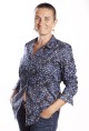 Baïsap - Chemise femme motif petites fleurs - Myosotis 