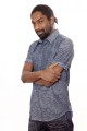 Baïsap - Chambray shirt, short sleeve - New Wave