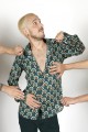 Baïsap - Camisa de flores azul - Retro 
