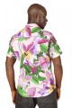 Baïsap - Pink flowery shirt - Colchicum 