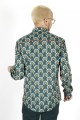 Baïsap - Camisa de flores azul - Retro 